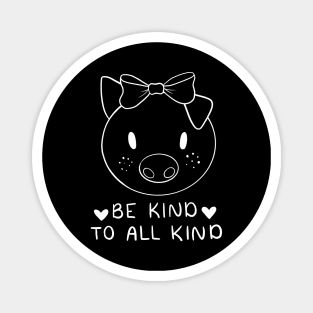 Be Kind To All Kind | Line Art Design Magnet